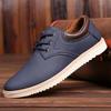 Leather Casual Shoes For Men  Autumn Winter Original  Luxury Platform Oxfords Shoes Male Walking Breathable Sneakers
