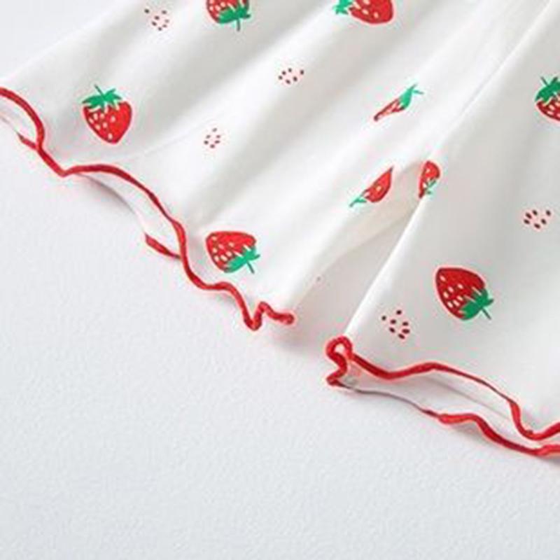 Baby-Mädchen Kurzarm-Oberteil und Shorts Sommer-Set aus Eisseide, dünne Loungewear, Kinderkleidung, zweiteiliges Set