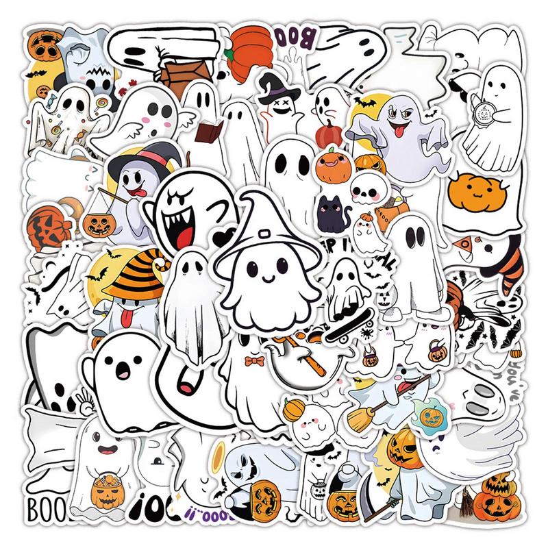 

Halloween Stickers For Adults Halloween Decorations 50pieces Waterproof Holiday Party Stickers Halloween Ghost Stickers Water China Mainland