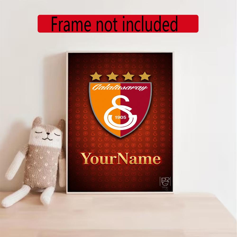 Galatasaray Personalized Name Round Diamond Painting Kit Diamond Embroidery Painting Rhinestones Mosaic Frameless Handwork Decoration Arts