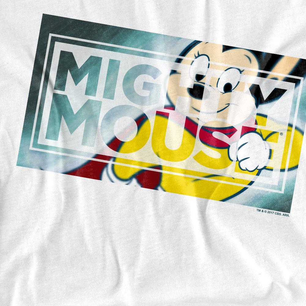 Mighty Mouse Mens Mighty Rectangle T-Shirt