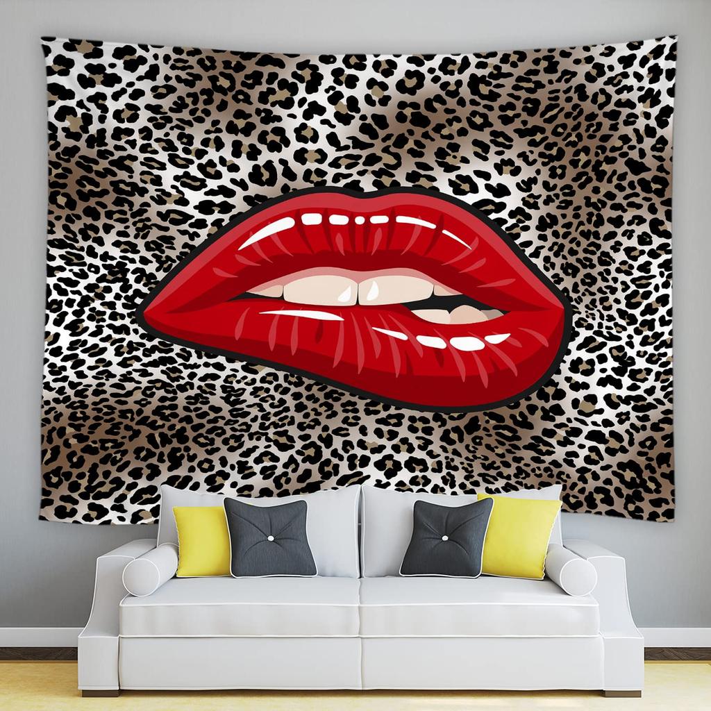 Tapestry Wild Brown Animals Leopard Print Wild Animals Living for Room Bedroom Dormitory Wall Hanging Tapestry Art Decorations