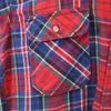 melton 70s Vintage Made in USA check Long sleeve Flannel shirt L Reddish Men's Used
