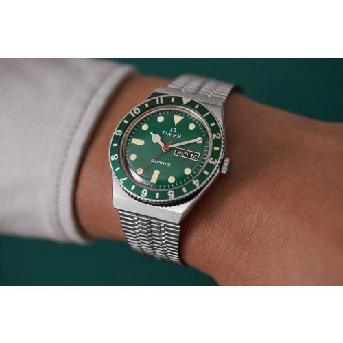 [TIMEX] Timex Watch Q Timex TW2U61700 Green Dial Men's [Regular Imported Product]
