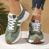 Fashionable New Style Elegant Lace Up Casual Shoes Women Spring/Autumn Round Toe Thick Sole Anti Slip Comfortable Sports Shoes