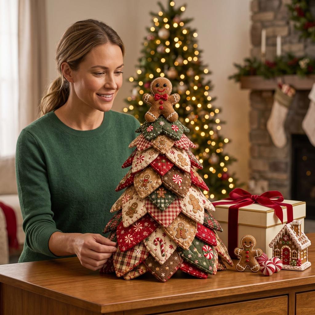 Patchwork-Stoffpaket für Feiertagsdekorationen - DIY-Nähset für Heim-Weihnachts-Erntedankfest Festliche Projekte