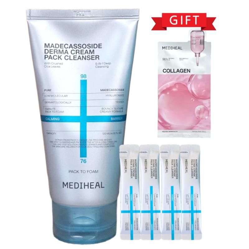 Mediheal Derma Madecassoside Cream Pack Cleanser 120ml + 20ml Extra Gift, 1 pcs, 120ml