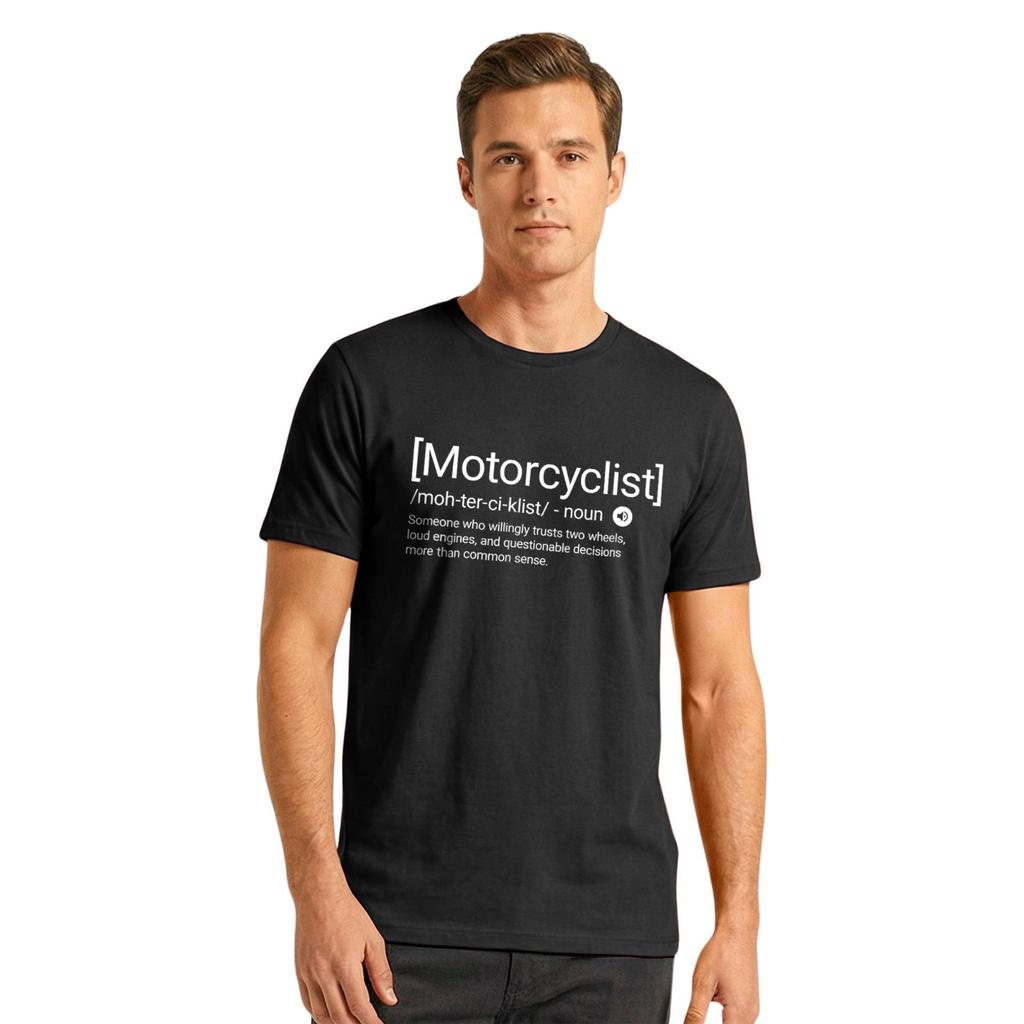 Funny Motorcyclist Noun T-shirt | Cafe Racer Motorcycle Motorbike Lover Tee