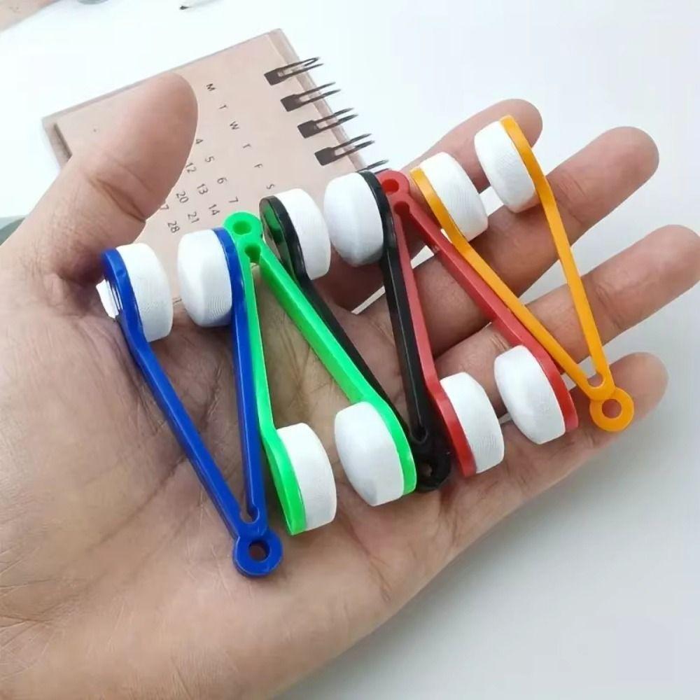 5Pcs Two-side Sun Glasses Cleaning Brush Creative Mini Glasses Cleaner Eyeglass Wiping Tool