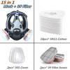 Chemical Gas Mask 6800 Dust Respirator Anti-Fog Full Face Mask Filter For Industrial Acid Gas, Welding Spray Paint Insecticide