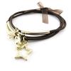 Les Trésors De Lily [J2015] - Fancy Gold Brown 'Stars' Bracelet