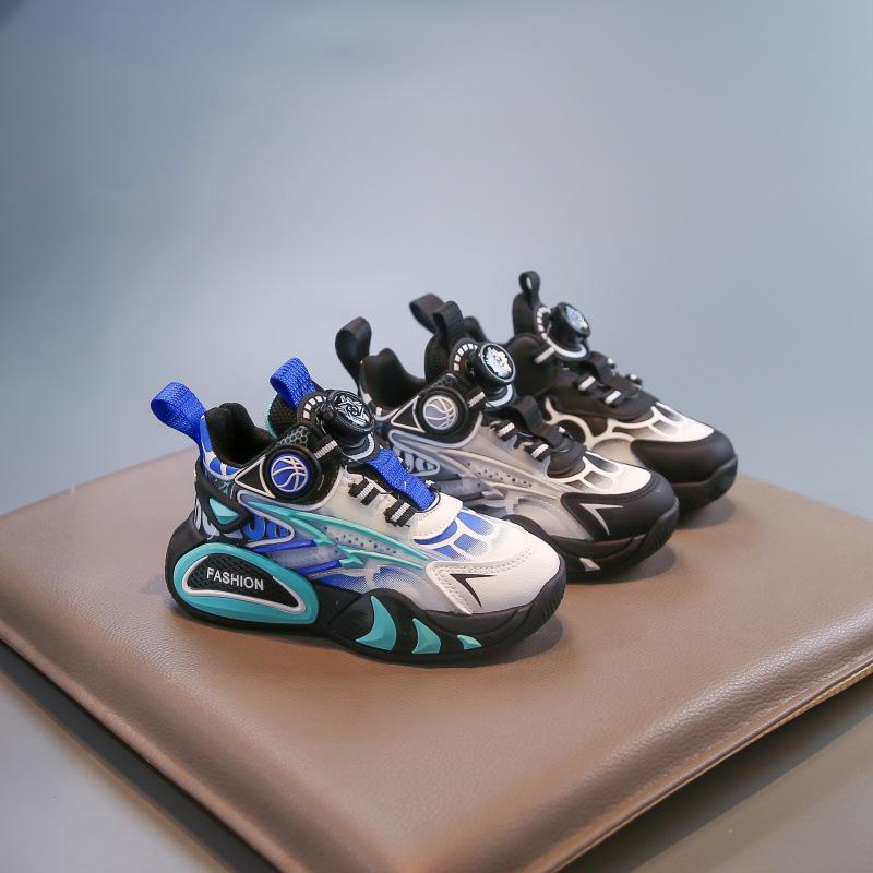 Boys' Winter Fleece-Lined Cotton Basketball Shoes – 2025 Edition