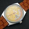 VINTAGE REFURBISHED SEIKO 5 AUTOMATIC 6309A JAPAN MENS YELLOW WATCH a440897-4