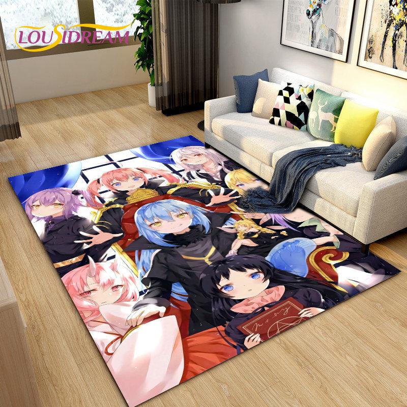 Tappeto Area Tappeto Anime I Got Reincarnated As A Slime, Tappeto per Soggiorno Camera da Letto Divano Zerbino Decorazione, Tappetino Antiscivolo per Bambini