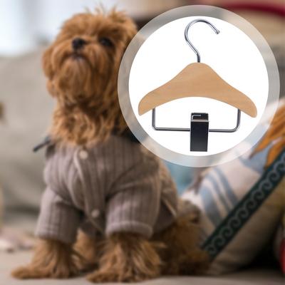 Mini Pet Clothes Hangers Versatile Use Clothes Drying Rack For Dog Cat Clothes Organizer