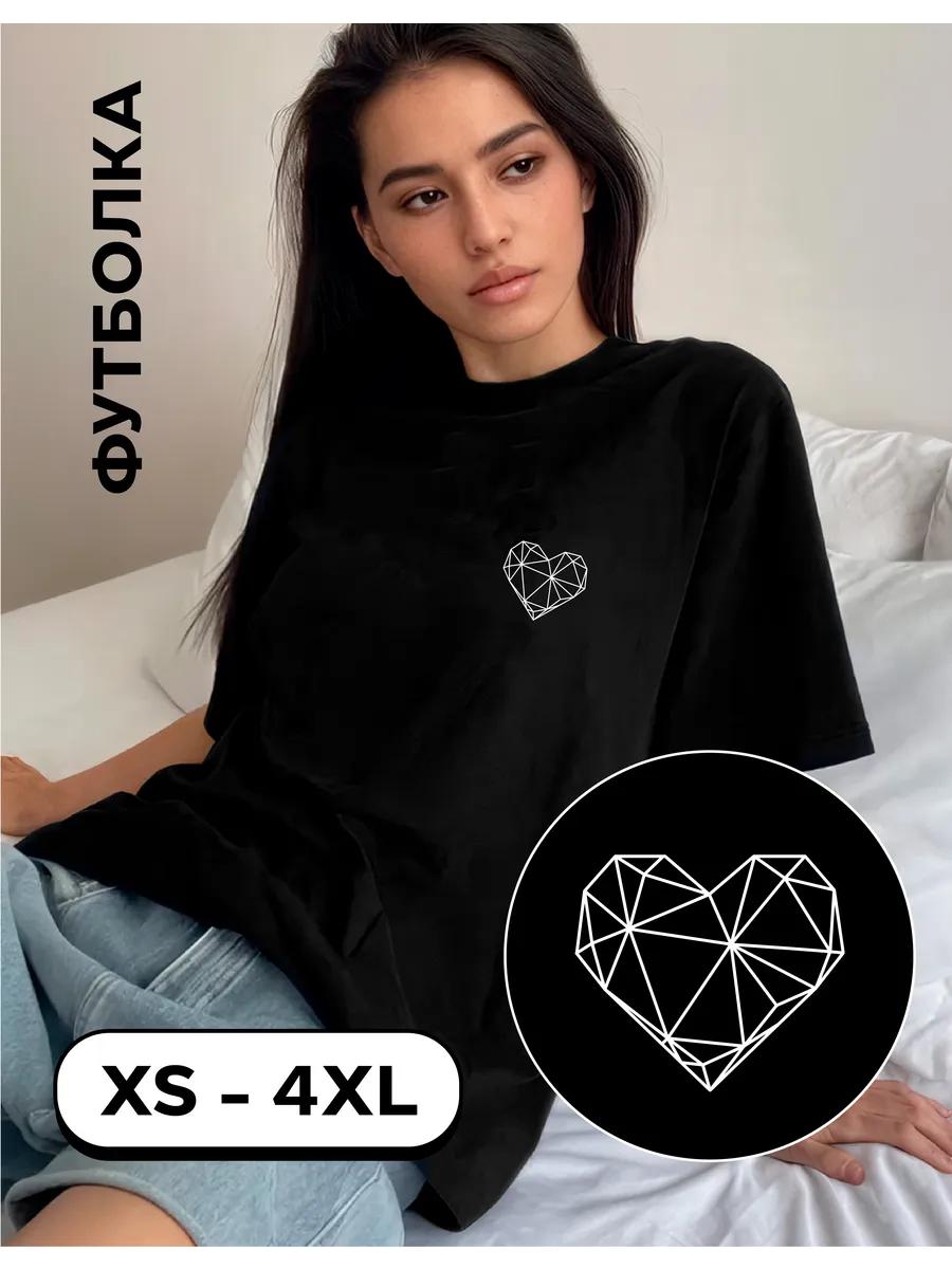 Women s basic sporty T-shirt with print 2XL