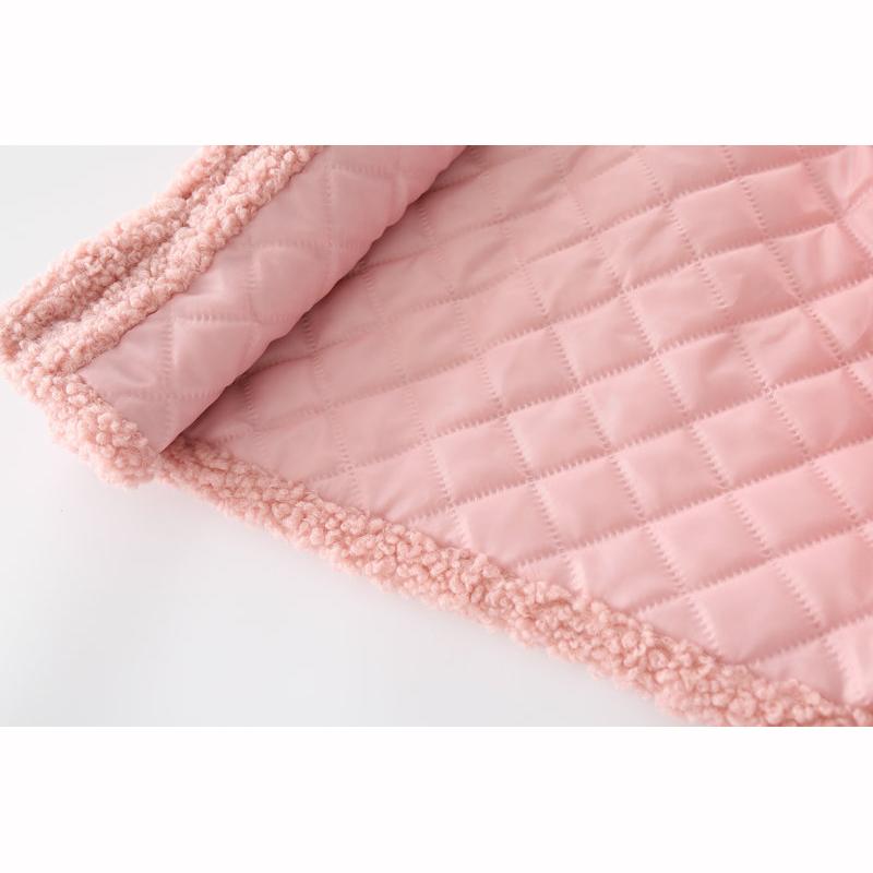 Plush Girls Coat Autumn Winter Lambswool Kids Jacket Fashion Princess Christmas Outerwear Children Clothing