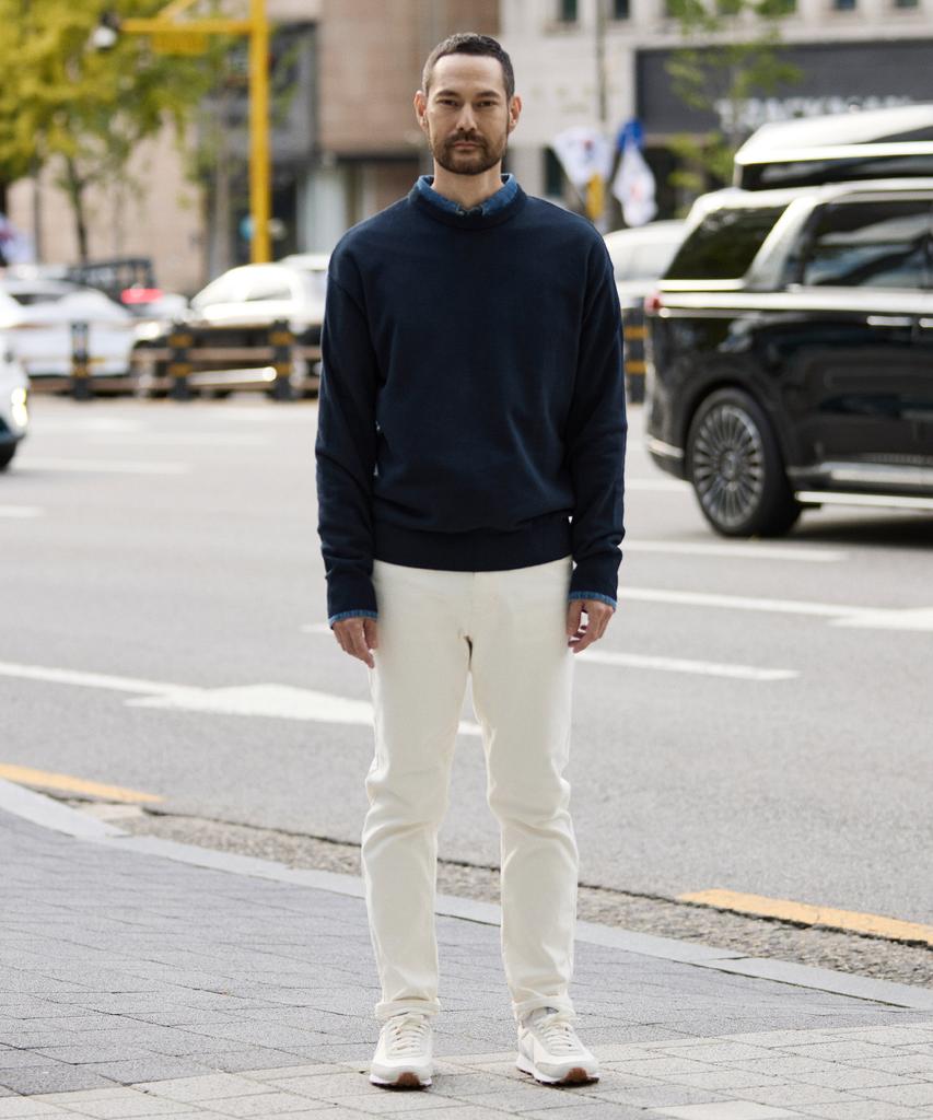 STCO Codigallery Cotton Round Knit Dark Navy (Classic Fit)_Cktwz07Ns7