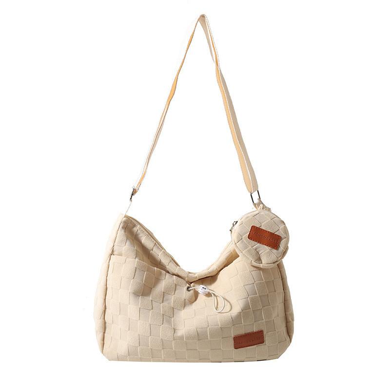 Trendy Canvas Tote Bag Women 2023 Summer New Small Batch Design Large Capacity Fashion Crossbody Bag