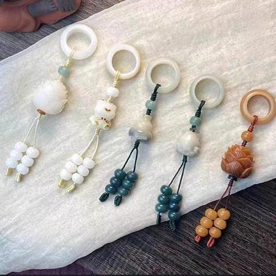 Bracelet et pendentif bouddhiste Bodhi Run: Perles Wenwan portables et Perles de Disciple torsadées à la main.