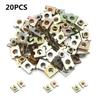 20X 6mm/M6 Universal Spring U-Type Clips Speed Nut For Car Panel Fender Defense