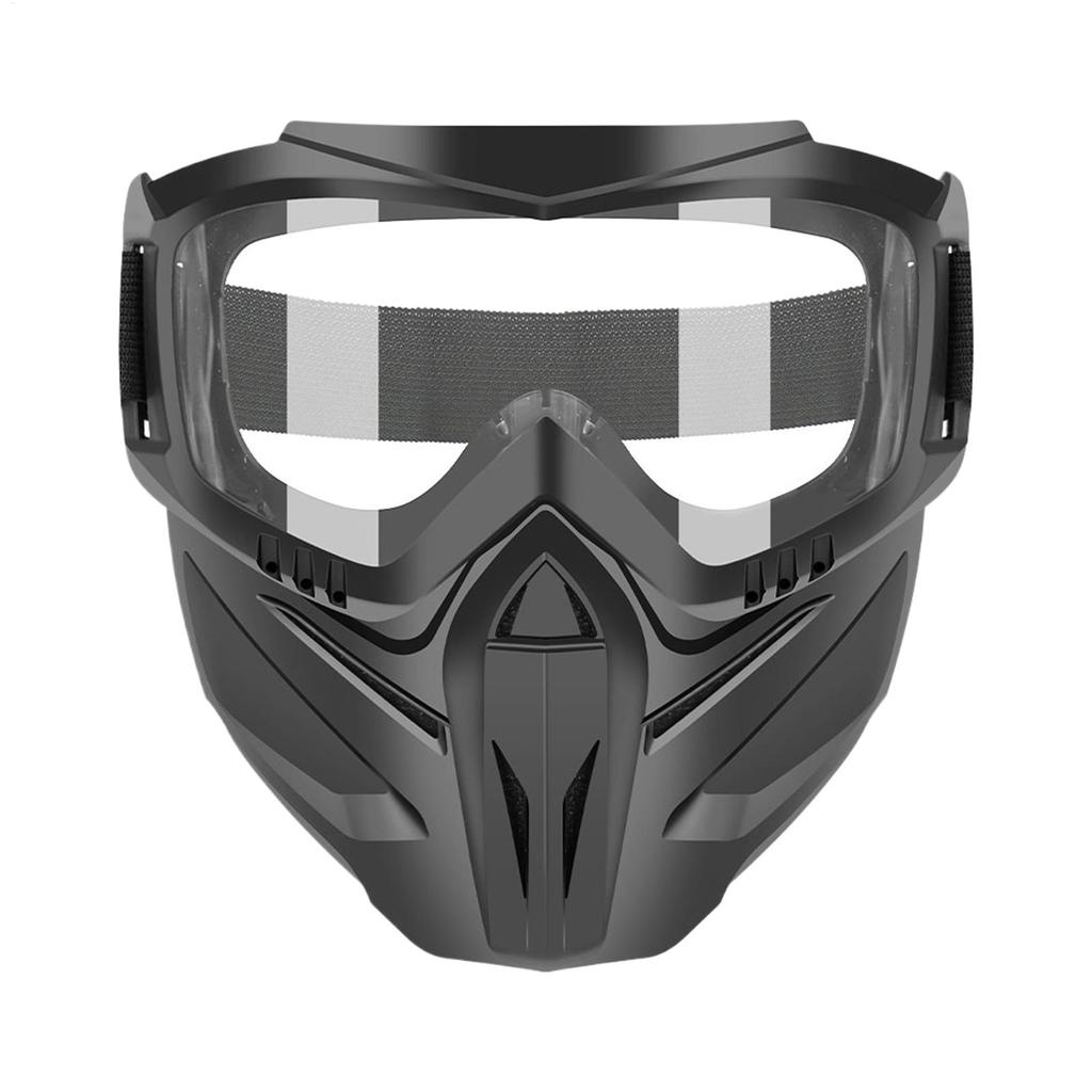 Cycling Motorcycle Mask ATV Goggles with Face Cover Safety Goggles Full Face Motorcycle Helmet Goggles Riding Motocross Glasses