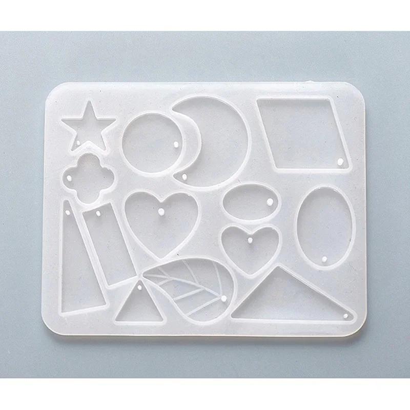 1 Pcs DIY Handmade Silicone Earrings Mold Necklace Earring Pendant Resin Molds Drop Dangle Earring Mold Jewelry Making Tools