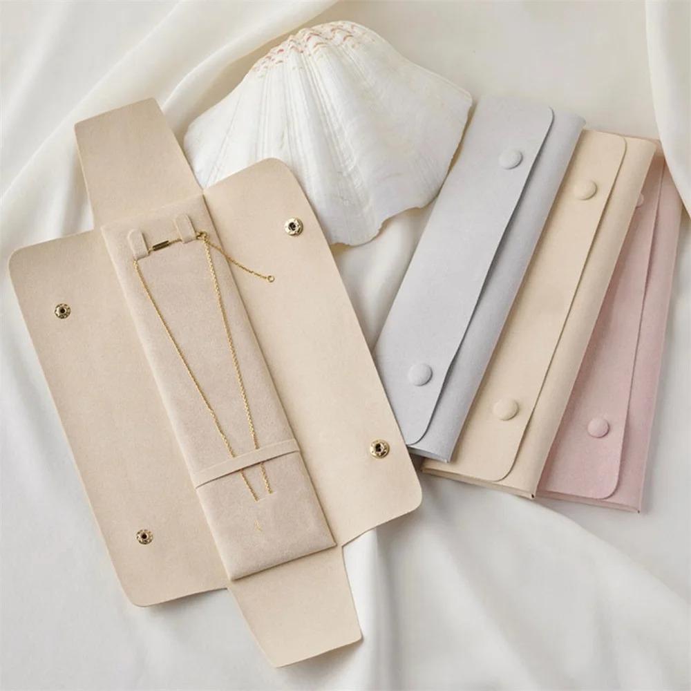 Microfiber Fabric Jewelry Pouch Mini Size Pendant Package Gift Storage Sack Gift Packaging