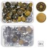 40 PCS/Set Jeans Button Tack Buttons Metal Replacement Craft Working Kit DIY Clothes Accessary