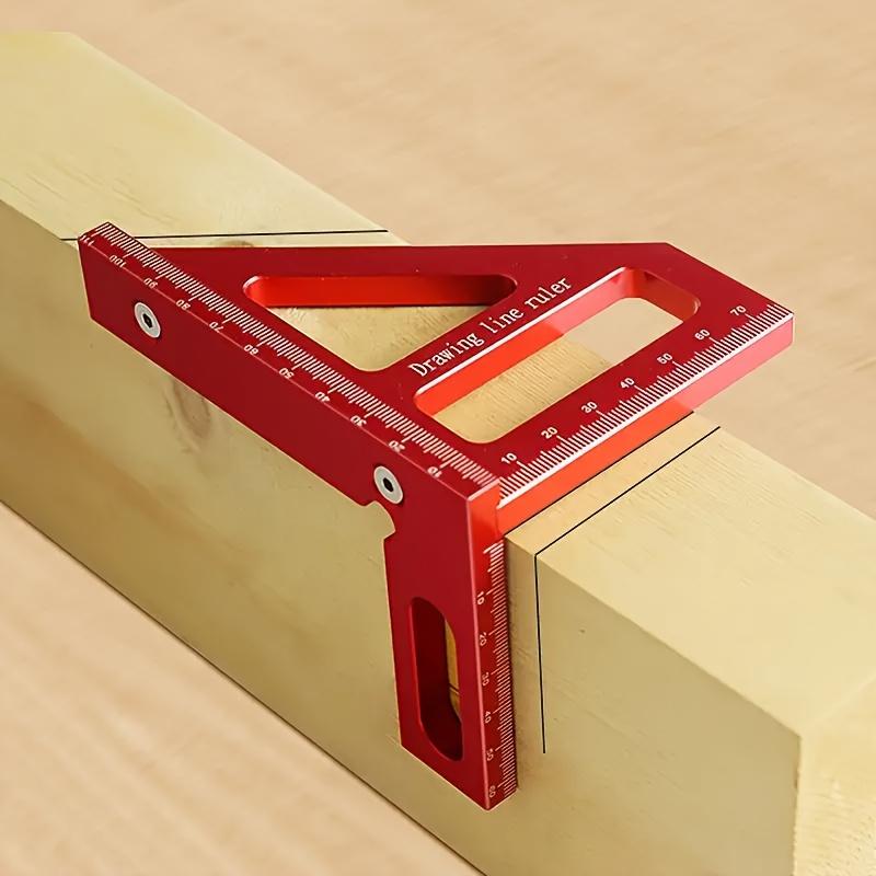Durable Metal T-Square with 45° and 90° Angles - Precision Layout Tool for Woodworking, Drafting, and Construction, Woodworking T-Square
