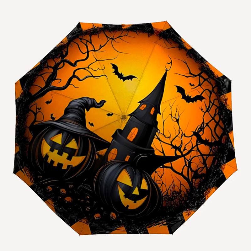 

1pc Halloween Pumpkins Umbrella - Portable Home Essential, Durable Iron Frame with Rod Structure, Fashion Lovers y250910130