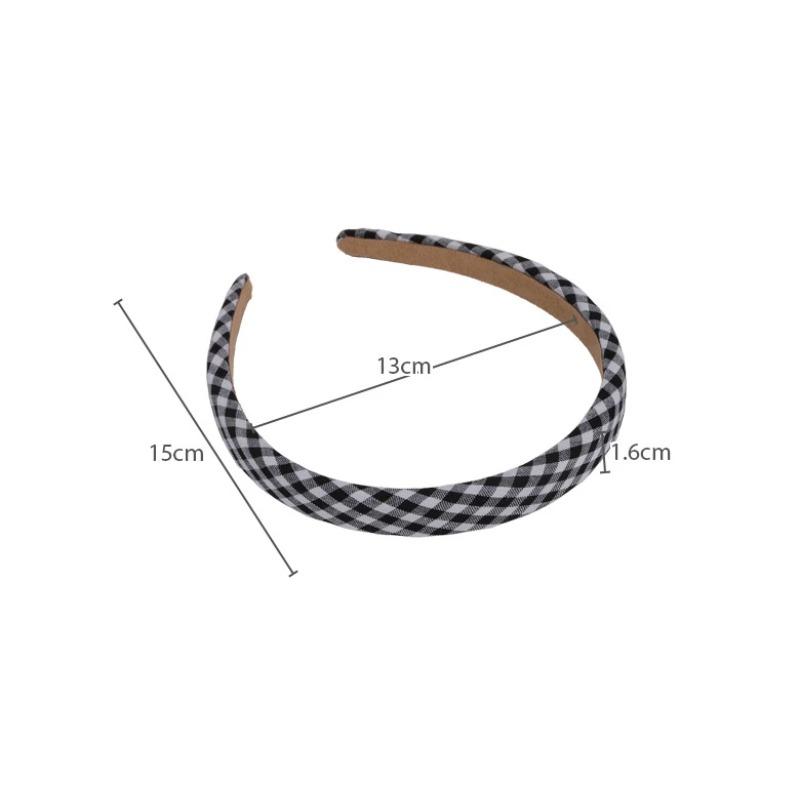 Polka Dot Hair Bands for Women Floral Print Hair Hoop Headbands Sweet Girls Plaid Hairband Hair Accessories Headwear Headdress