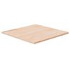 342915 vidaXL Square Table Top 50x50x1.5 Cm Solid Oak Wood Untreated