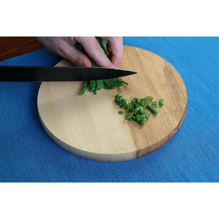 Efo Round Wooden Cutting Board - Round Serving Board Plate - Small Cutting Board — Size 20 Cm