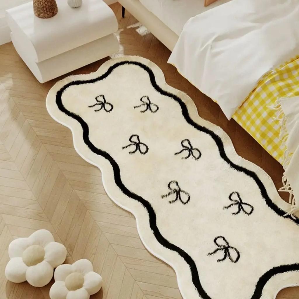 French-Style Carpet, Soft And Cool, Bedroom Bedside Rug, Bay Window Rug, Walk-In Closet Floor Mat, Home Decoration.