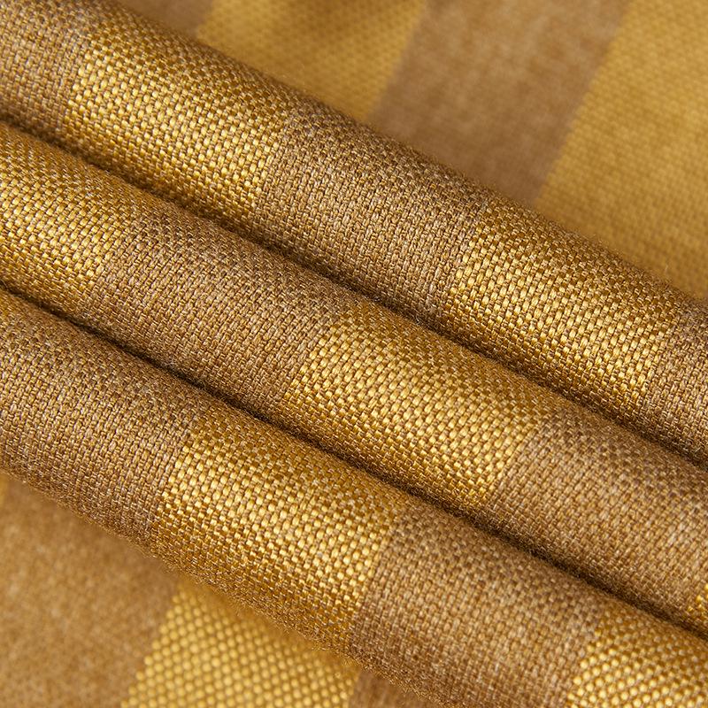 Herren Gestreifter Zweireiher Anzug im koreanischen Stil Goldenes Zweiteiler-Set für Herbst und Winter