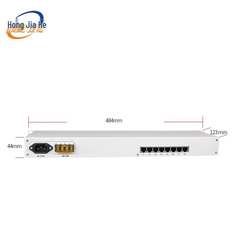 JH-4P2GE Digital Telephone Fiber Optic Transceiver