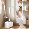 Bathroom Cleaning Made Easy with 4-In-1 Multifunctional Toilet Brush, Full 360° No Dead Corner Cleaning Set.