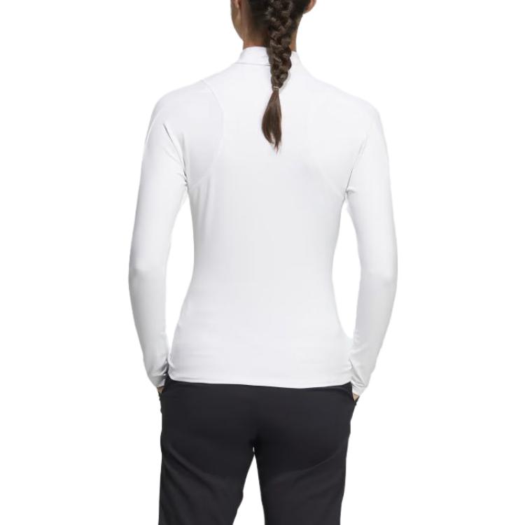 Adidas T Shirts Women's White Half Turtleneck Moderate Other HG4125