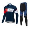 Conjunto de Traje de Ciclismo de Manga Larga para Hombre Lishi