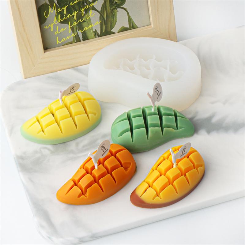 3D Grote Rode Granaatappel Kaarsvorm Siliconen Ananas Ananas Zeep Was Maken Emulatie Guave Fruit Mango Epoxy Hars Huisdecoratie