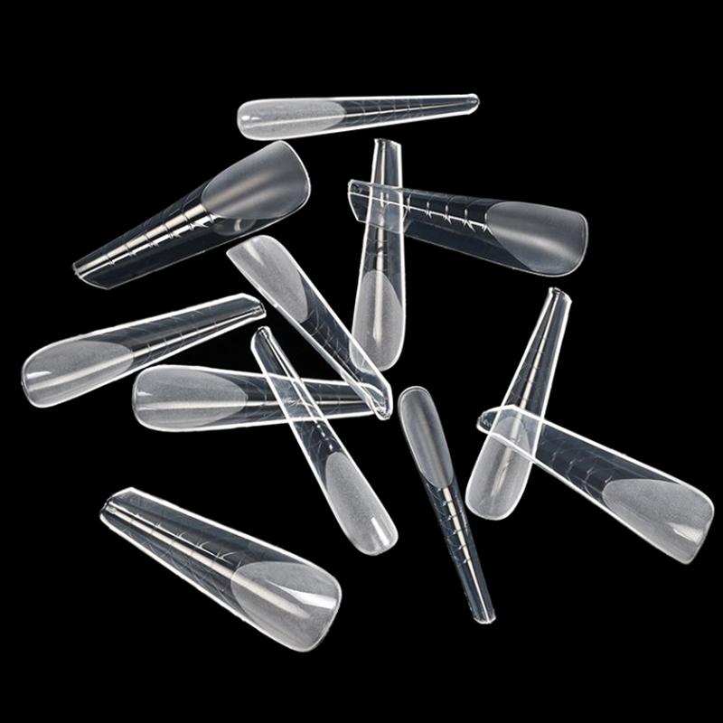 Matte Quick Building Nail Mold Tip Full Cover Dual Forms Nails Poly Nail Gel Extension Upper Mold Top False Tips Manicure Tools