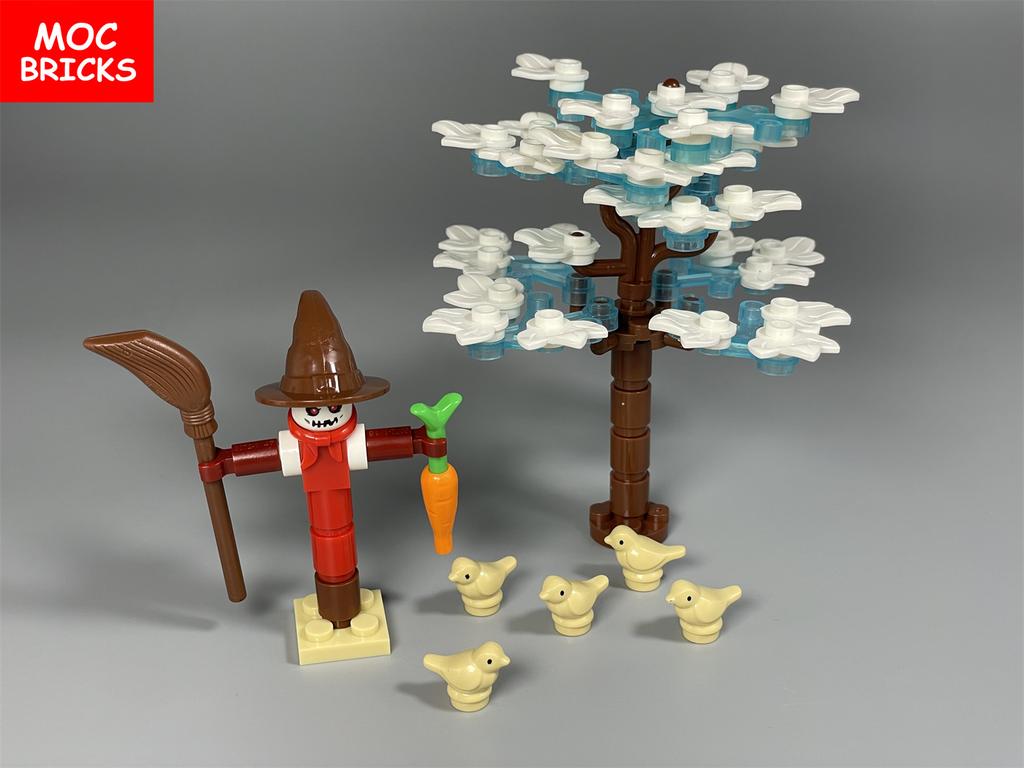 MOC Blocks Animal Bird Sparrow dove of peace Ruff Assembles Particles City Construction Bricks Accessories Playthings Plastic Material playthings