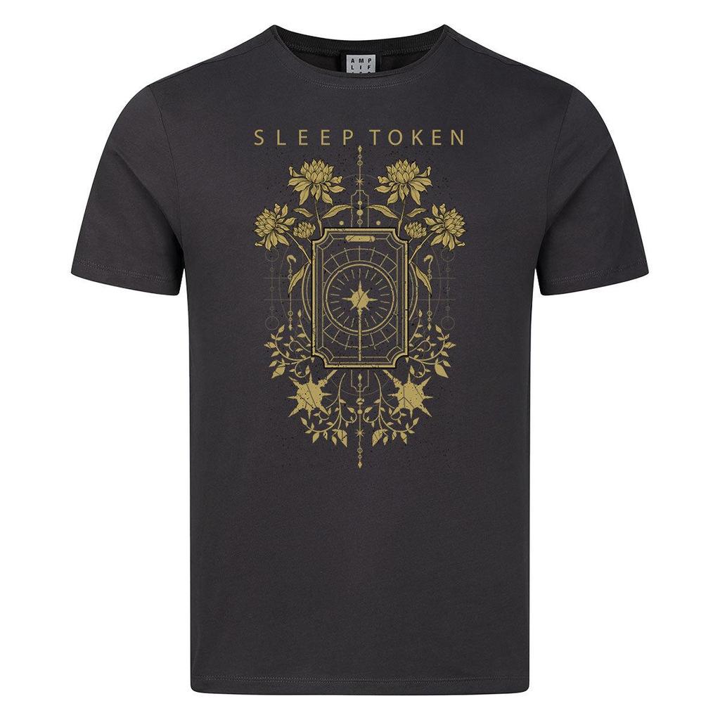 Amplified Unisex Adult Caramel Floral Sleep Token T-Shirt