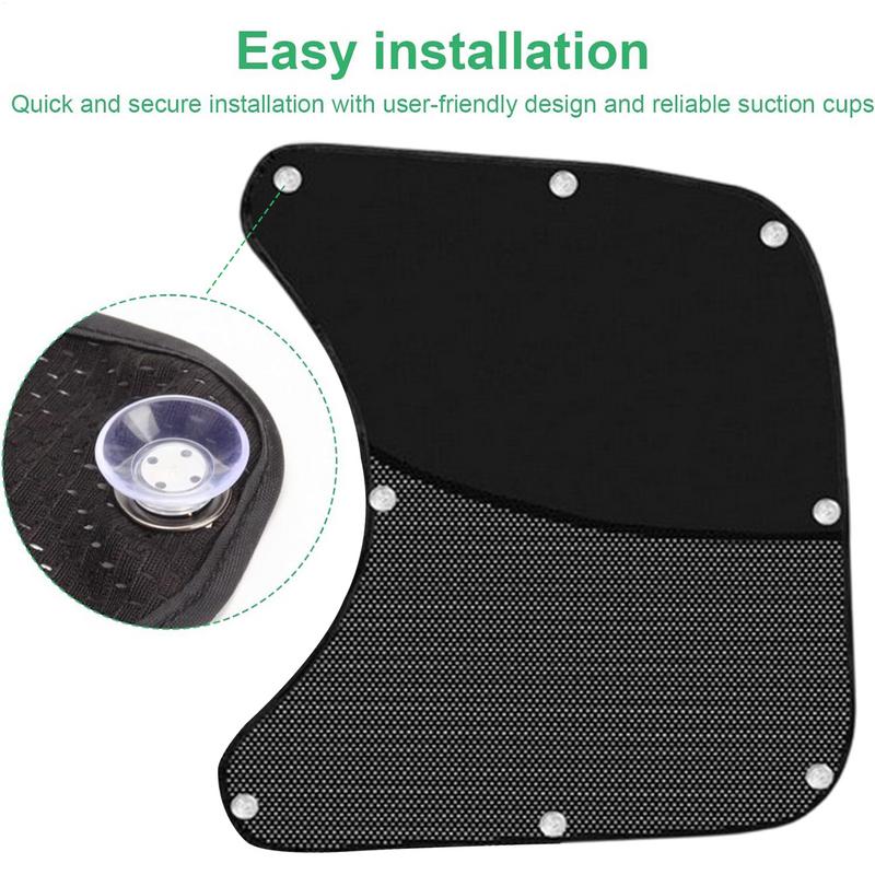 Semi Truck Sun Shade 2X Semi UV Shield Car Window Sunshade Cover Adjusted Foldable Insulated Anti UV Removable Rear Cover