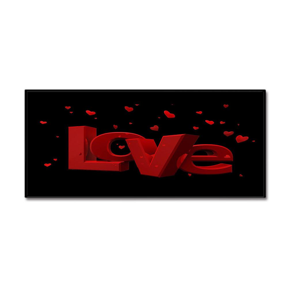 Valentine'S Day Carpet Long Floor Mat Love Theme Doormat