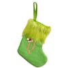 Stylish Embroidered Alphabets Christmas Stocking Knitted Festival Sock for Children Multicolors Holiday Stockings