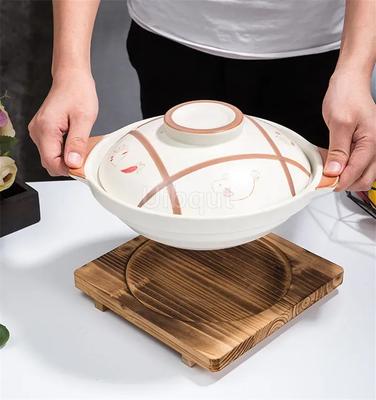 Wooden Trivets Bowl Trivet Hot Wood Pot Holder Stone Mat Korean Dolsot Plate Base Placemat Bibimbap Coasters Coaster Pan Dishes
