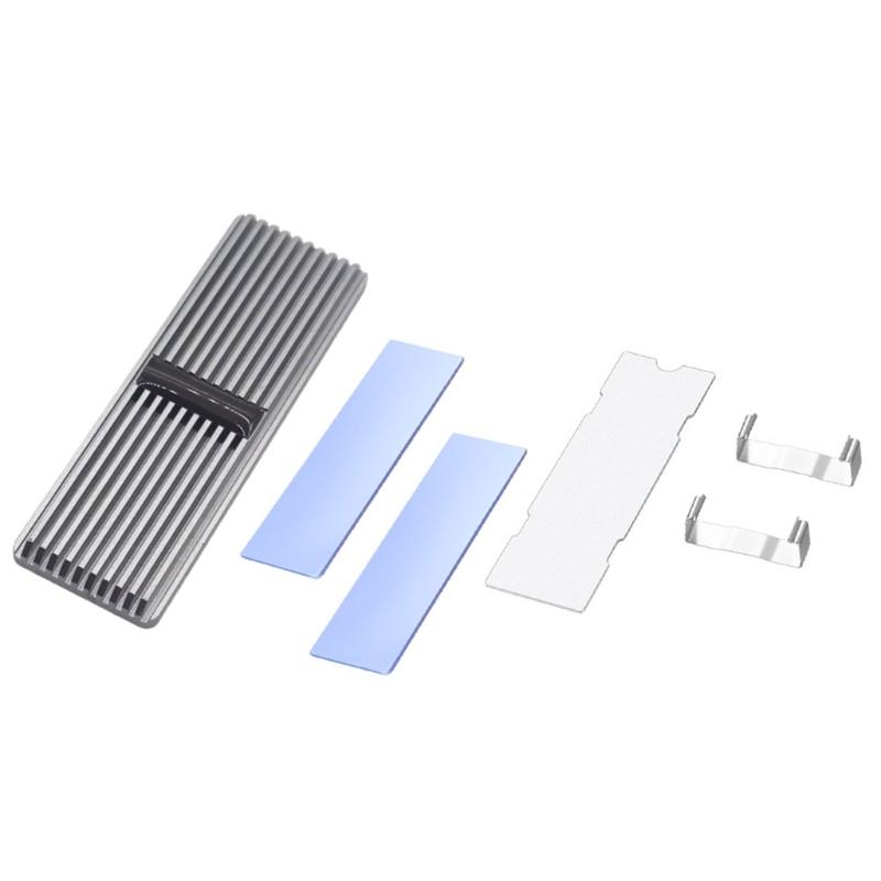 M.2 SSD Heatsink Thermal Pad Heatsink Aluminium Cooling with Silicone Thermal Pad Heatsink 2280 NVME CPU Cooling