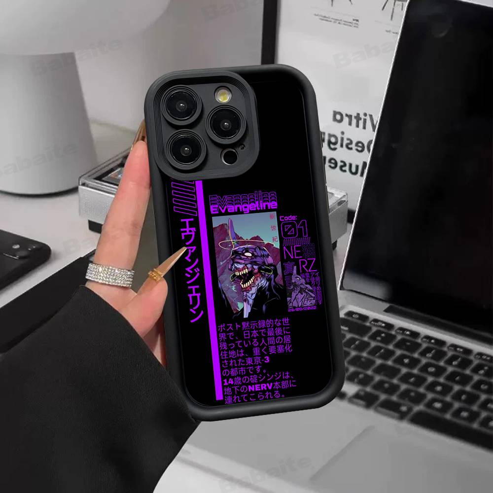 Anime Classic E-evangelion Phone Case For IPhone 17 16 15 14 13 12 11 Pro Max Mini Plus Soft TPU Back Cover